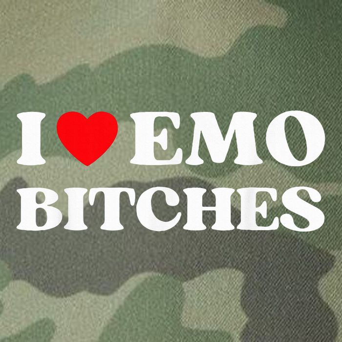 I Heart Emo Bitches Funny Quote Red Heart Emo Girl Style Legacy Tie Dye Trucker Hat