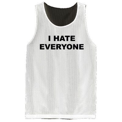 I Hate Everyone Mesh Reversible Basketball Jersey Tank