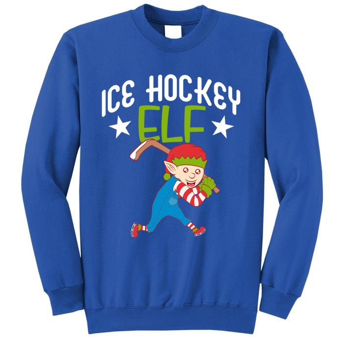 Ice Hockey Elf Funny Hockey Xmas Elve Costume Gift Sweatshirt