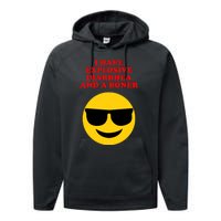 I Have Explosive Diarrhea And A Boner Performance Fleece Hoodie