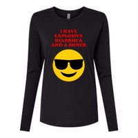 I Have Explosive Diarrhea And A Boner Womens Cotton Relaxed Long Sleeve T-Shirt