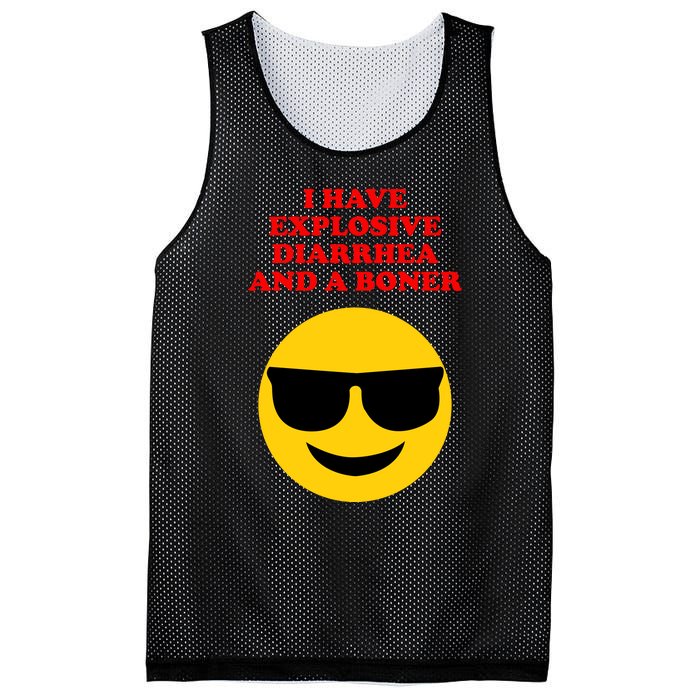 I Have Explosive Diarrhea And A Boner Mesh Reversible Basketball Jersey Tank