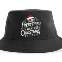 I Have Everything I Want For Christmas Couples Matching Sustainable Bucket Hat