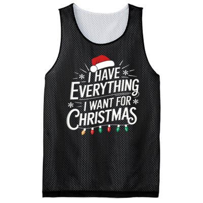 I Have Everything I Want For Christmas Couples Matching Mesh Reversible Basketball Jersey Tank