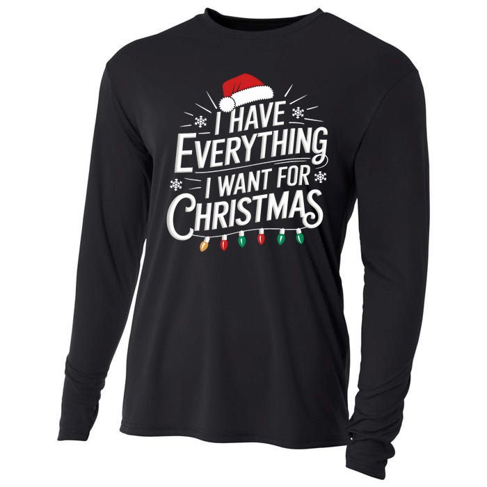 I Have Everything I Want For Christmas Couples Matching Cooling Performance Long Sleeve Crew