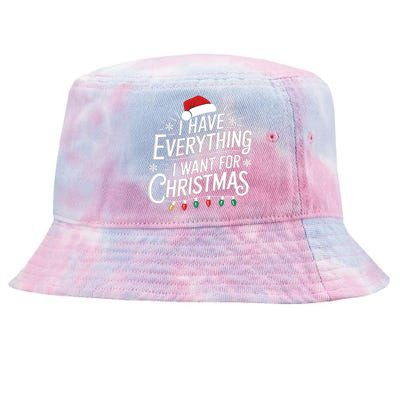 I Have Everything I Want For Christmas Couples Matching Tie-Dyed Bucket Hat