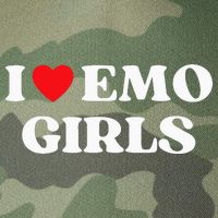 I Heart Emo Funny Quote Red Heart Emo Girl Style Legacy Tie Dye Trucker Hat