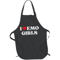 I Heart Emo Funny Quote Red Heart Emo Girl Style Apron