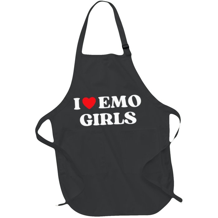 I Heart Emo Funny Quote Red Heart Emo Girl Style Apron