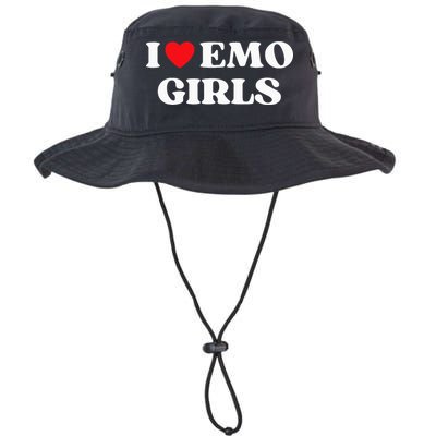 I Heart Emo Funny Quote Red Heart Emo Girl Style Bucket Hat