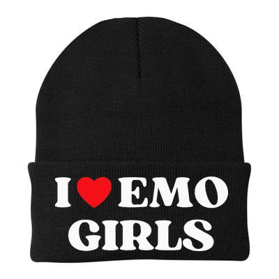I Heart Emo Funny Quote Red Heart Emo Girl Style Beanie