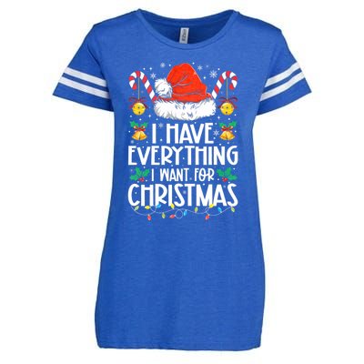 I Have Everything I Want For Christmas Its Me IM Everything Enza Ladies Jersey Football T-Shirt