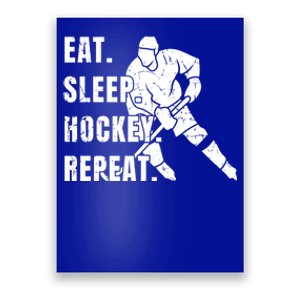 Ice Hockey Eat Sleep Hockey Repeat Hockey Gift Poster