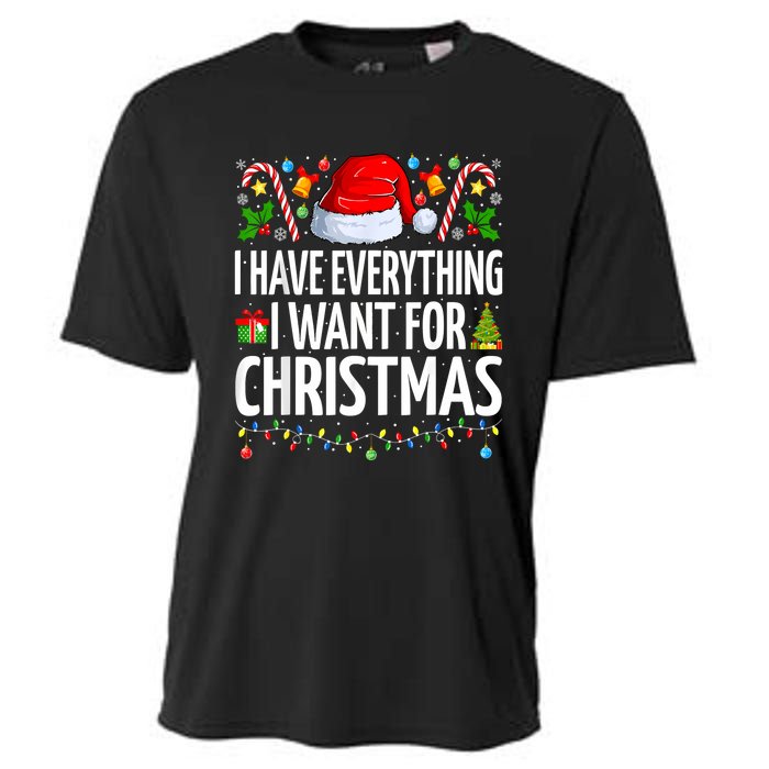 I Have Everything I Want For Christmas Couple Pajama Couples Cooling Performance Crew T-Shirt