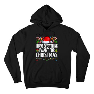 I Have Everything I Want For Christmas Couple Pajama Couples Hoodie