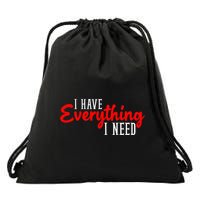 I Have Everything I Need I Am Everything Matching Couple Drawstring Bag