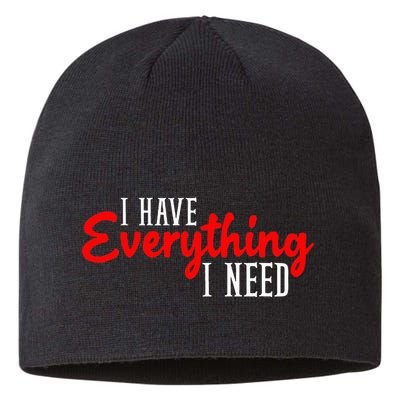 I Have Everything I Need I Am Everything Matching Couple Sustainable Beanie