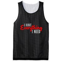 I Have Everything I Need I Am Everything Matching Couple Mesh Reversible Basketball Jersey Tank