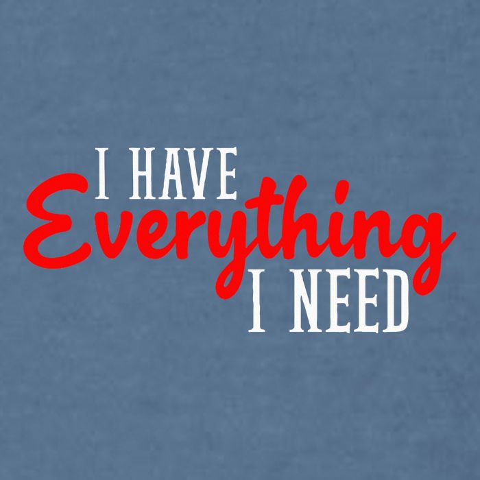 I Have Everything I Need I Am Everything Matching Couple Garment-Dyed Sweatshirt