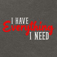 I Have Everything I Need I Am Everything Matching Couple Cotton Canvas Backpack