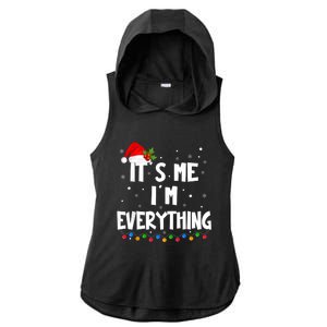 I Have Everything I Want For Christmas Its Me IM Everything Ladies PosiCharge Tri-Blend Wicking Draft Hoodie Tank