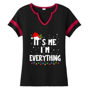 I Have Everything I Want For Christmas Its Me IM Everything Ladies Halftime Notch Neck Tee