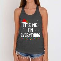 I Have Everything I Want For Christmas Its Me IM Everything Women's Knotted Racerback Tank