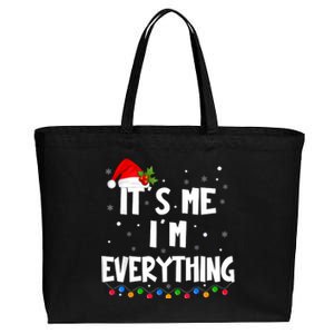 I Have Everything I Want For Christmas Its Me IM Everything Cotton Canvas Jumbo Tote