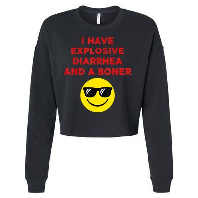 I Have Explosive Diarrhea And A Boner Cropped Pullover Crew