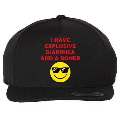 I Have Explosive Diarrhea And A Boner Wool Snapback Cap