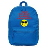 I Have Explosive Diarrhea And A Boner 16 in Basic Backpack