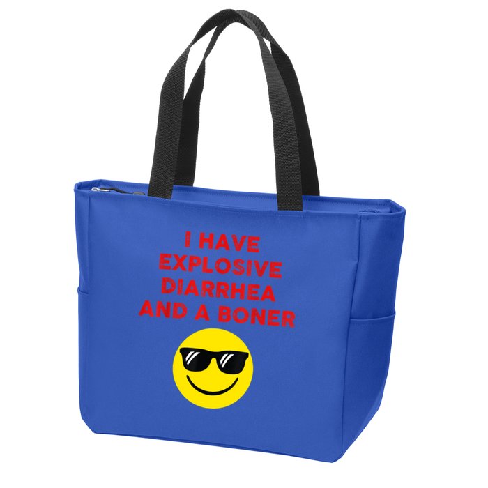 I Have Explosive Diarrhea And A Boner Zip Tote Bag