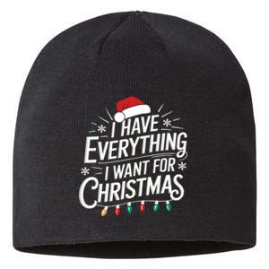 I Have Everything I Want For Christmas Couples Matching Sustainable Beanie