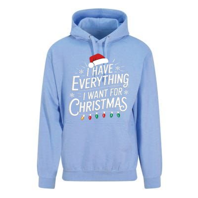 I Have Everything I Want For Christmas Couples Matching Unisex Surf Hoodie