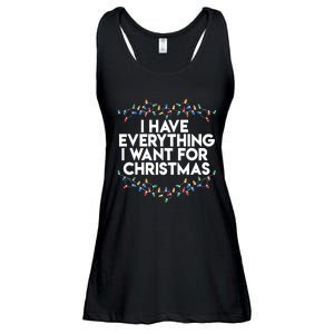 I Have Everything I Want For Christmas Funny Xmas Couples Ladies Essential Flowy Tank