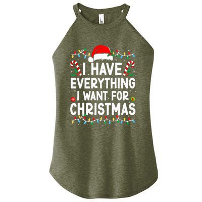 I Have Everything I Want For Christmas Its Me IM Everything Women's Perfect Tri Rocker Tank