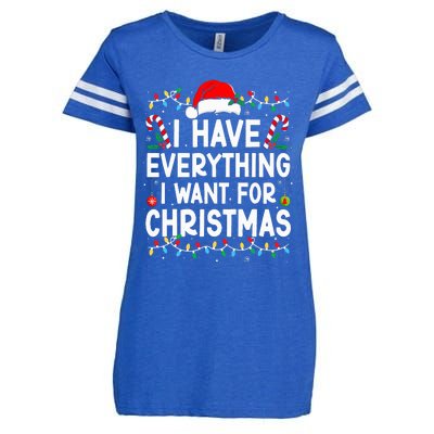 I Have Everything I Want For Christmas Its Me IM Everything Enza Ladies Jersey Football T-Shirt