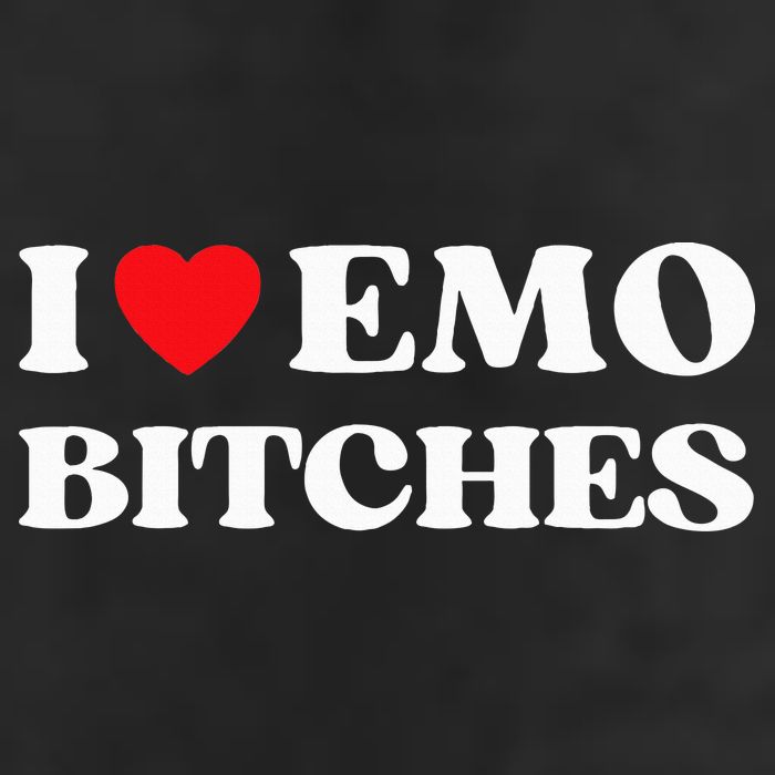 I Heart Emo Bitches Funny Quote Red Heart Emo Style Tumbler