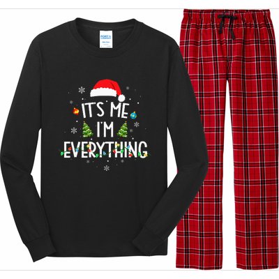 I Have Everything I Want For Christmas Its Me IM Everything Long Sleeve Pajama Set