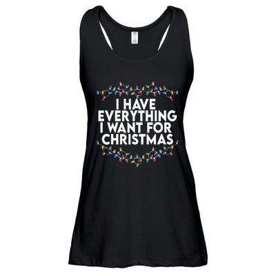 I Have Everything I Want For Christmas Its Me IM Everything Ladies Essential Flowy Tank