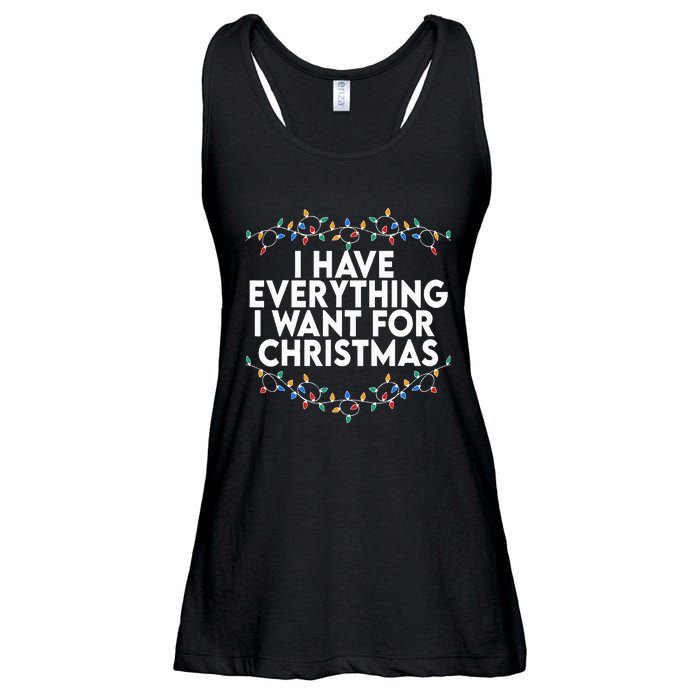 I Have Everything I Want For Christmas Its Me IM Everything Ladies Essential Flowy Tank