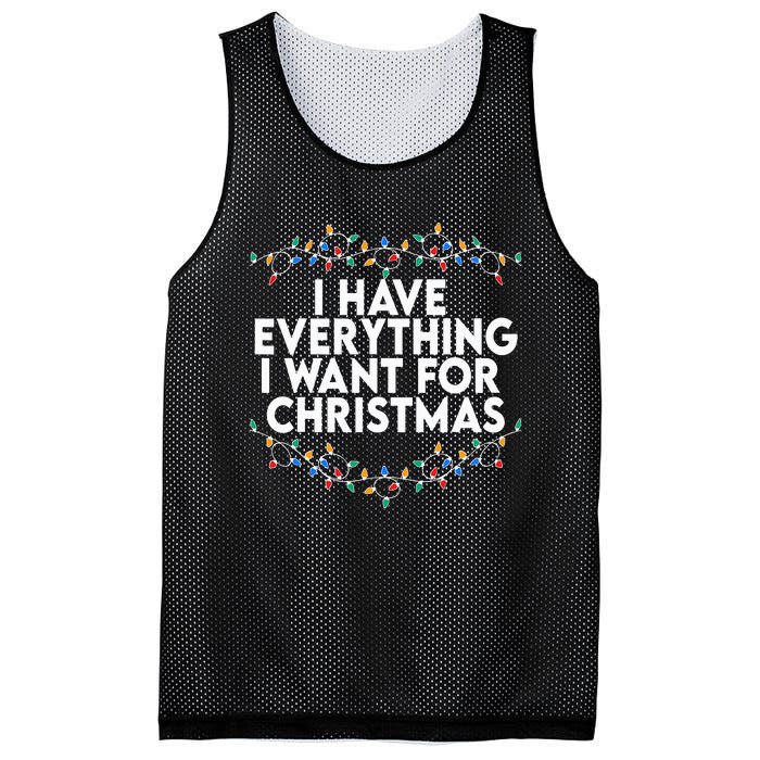 I Have Everything I Want For Christmas Its Me IM Everything Mesh Reversible Basketball Jersey Tank