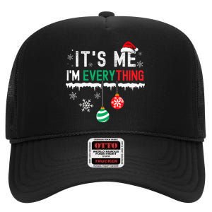 I Have Everything For Christmas And ItS Me Matching Couple High Crown Mesh Back Trucker Hat