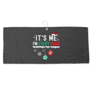 I Have Everything For Christmas And ItS Me Matching Couple Large Microfiber Waffle Golf Towel