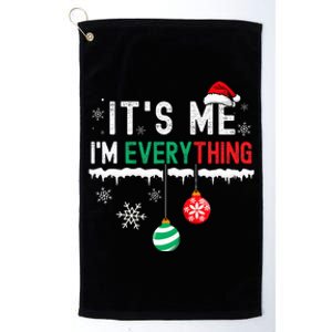 I Have Everything For Christmas And ItS Me Matching Couple Platinum Collection Golf Towel