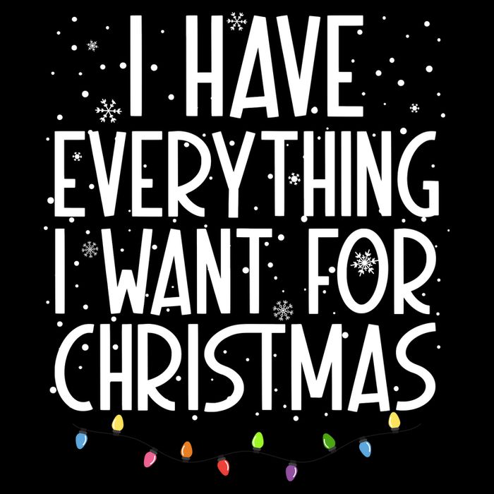 I Have Everything I Want For Christmas Festive Wool Snapback Cap