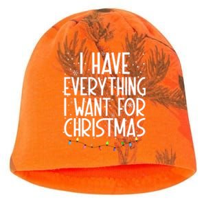 I Have Everything I Want For Christmas Festive Kati - Camo Knit Beanie