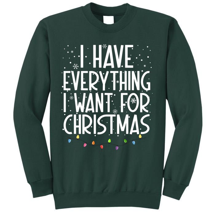 I Have Everything I Want For Christmas Festive Sweatshirt
