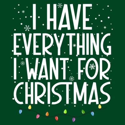 I Have Everything I Want For Christmas Festive T-Shirt