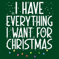 I Have Everything I Want For Christmas Festive T-Shirt